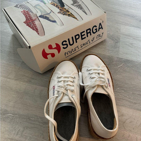 Superga Canvas Espadrille Flat-forms - Picture 2 of 6